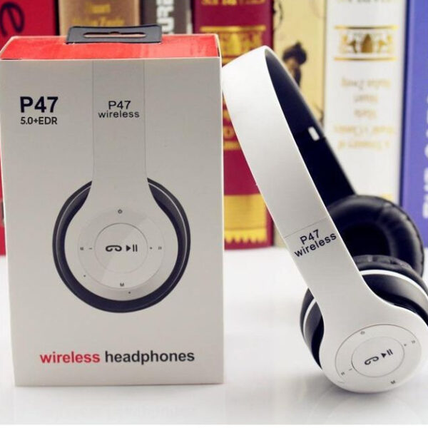 P47 Wireless High Quality Bluetooth Foldable Headset With Microphone FOR All cell phones and laptop used